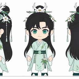 Flat Vector Character Turnaround