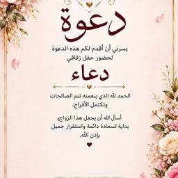 Arabic Invitation Text Edit