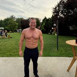 Shirtless Muscle Transformation