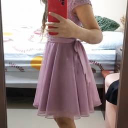 Mauve Dress Mirror Selfie