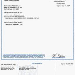 Business License Scan Cleanup