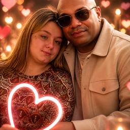 Romantic Couple Photo Merge