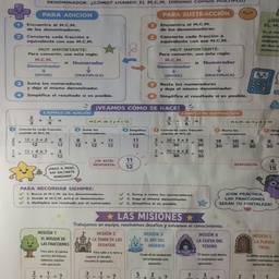 Before - Vibrant Fractions Educational Poster