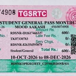 Student Bus Pass Date Edit