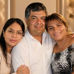 Warm Siblings Family Portrait