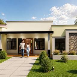Modern Home Exterior Render