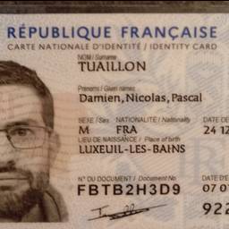 Before - French ID Card Name Edit