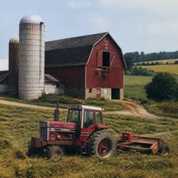 1980s Farm Scene