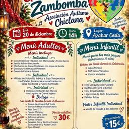 Before - Charity Christmas Menu Poster