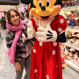 Antes - Edição de roupa da Minnie Mouse