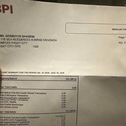 Après - Changement de nom sur relevé bancaire