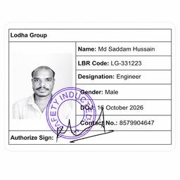 Crisp Employee ID Card