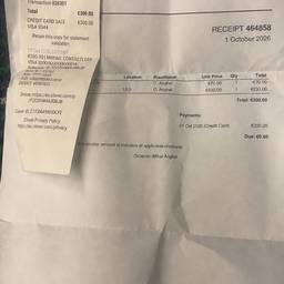 Edit Date on Receipt