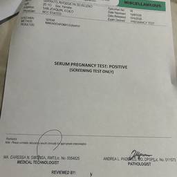 Pregnancy Test Result Edit