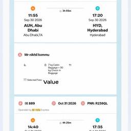 Después - Editar Fechas del Itinerario de Vuelo