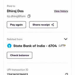 UPI Payment Screenshot Edit