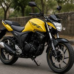 Yellow Yamaha FZ 16