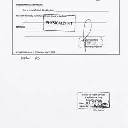Medical Certificate Smoothed