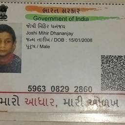 Aadhaar Card Year Change