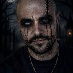 Creepy Halloween Horror Portrait