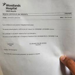 Medical Certificate Date Edit