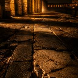 Colosseum Stone Floor at Night