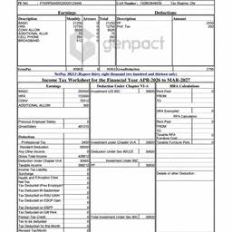 Payslip Month Update