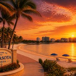 After - Sunset Beach Photo Edit