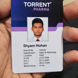 Employee ID Card Name Edit