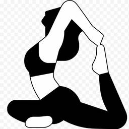 After - Monochrome Yoga Silhouette