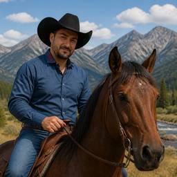 After - Man on Horse Edit