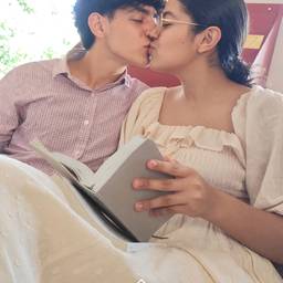 Después - Edición de foto de pareja besándose
