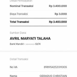 Après - Modification du Montant sur Reçu Bancaire