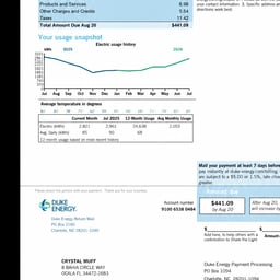Utility Bill Name Edit
