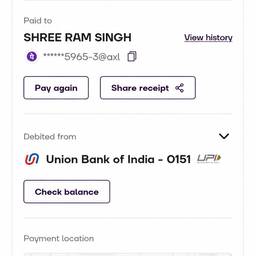 UPI Payment Date Edit