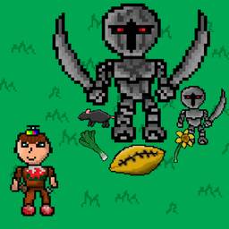 Avant - Scène d'ombres en pixel art