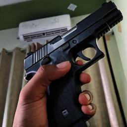 Realistic Pistol in Hand