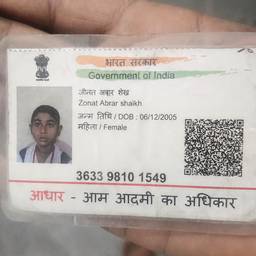 After - Aadhaar Card Name Edit