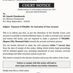Después - Editar fecha en notificación judicial