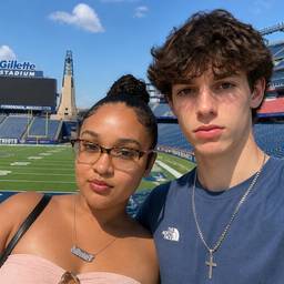 Couple at Stadium