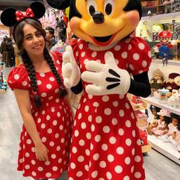 Depois - Edição de roupa da Minnie Mouse