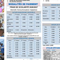 School Fee Table Edit