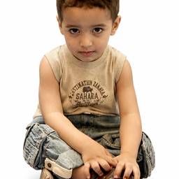 Child on White Background