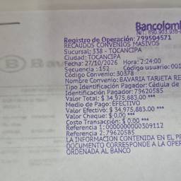 Bank Receipt Amount Edit