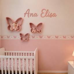 Pink Butterfly Nursery Room