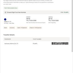 Before - Flight Ticket Date Edit