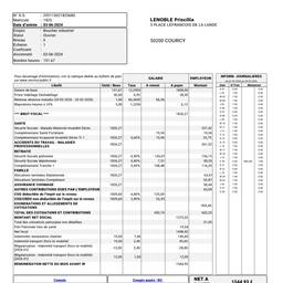 Avant - Modifier la Date du Bulletin de Paie
