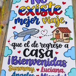 Colorful Welcome Home Sign