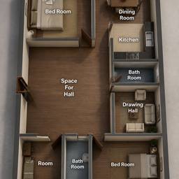 3D Floor Plan Render