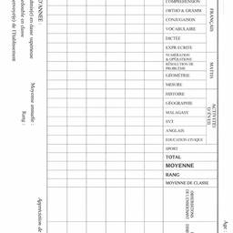 After - Clean Blank Report Card